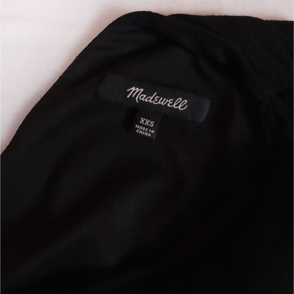 Madewell Star Night Wide Leg Black Romper Jumpsuit Sz XXS - Picture 8 of 14